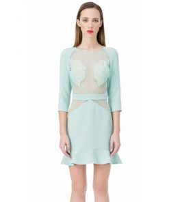 Vestido corto verde agua - ELISABETTA FRANCHI